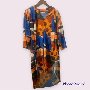 Zara Collection High Low Short Sleeve Dress Sz Small